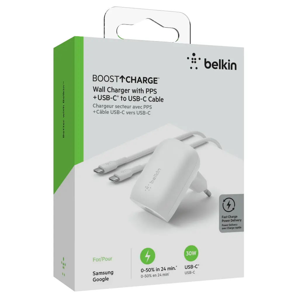 Article BELKIN Chargeur 30W USB-C + câble USB-C vers USB-C (3).webp