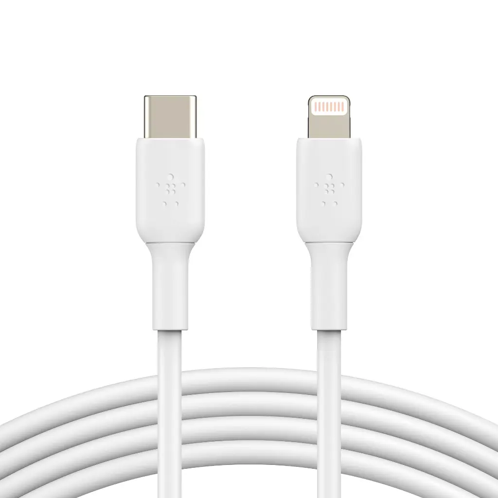 Overstore Article BELKIN Câble USB-C vers Lightning 1m (Blanc) (5).webp