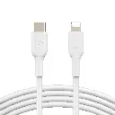 Overstore Article BELKIN Câble USB-C vers Lightning 1m (Blanc) (5).webp