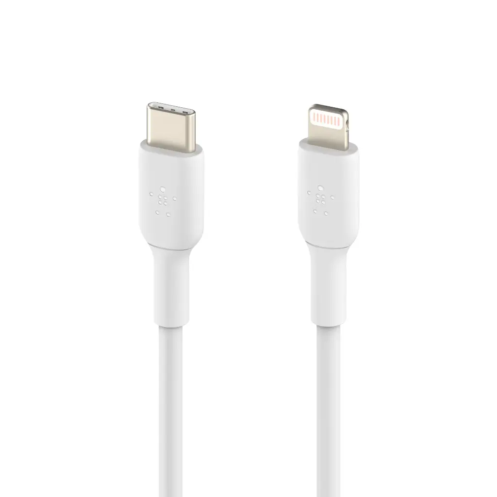 Overstore Article BELKIN Câble USB-C vers Lightning 1m (Blanc) (4).webp