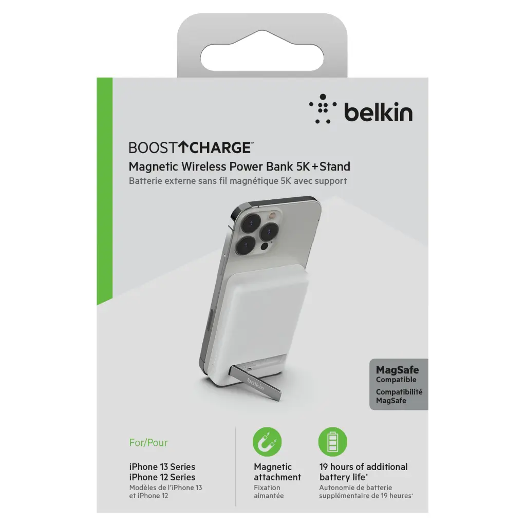 Overstore Article BELKIN PowerBank MagSafe 5.000mAh 10W (Blanc) (15).webp