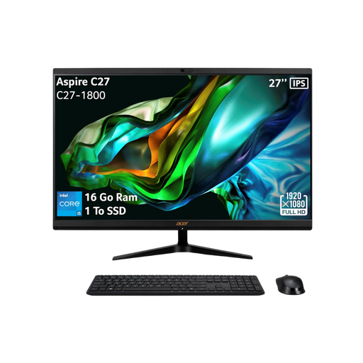 All In One Acer Aspire C27-1800 27" /i5-12450H/16Go/1To/W11